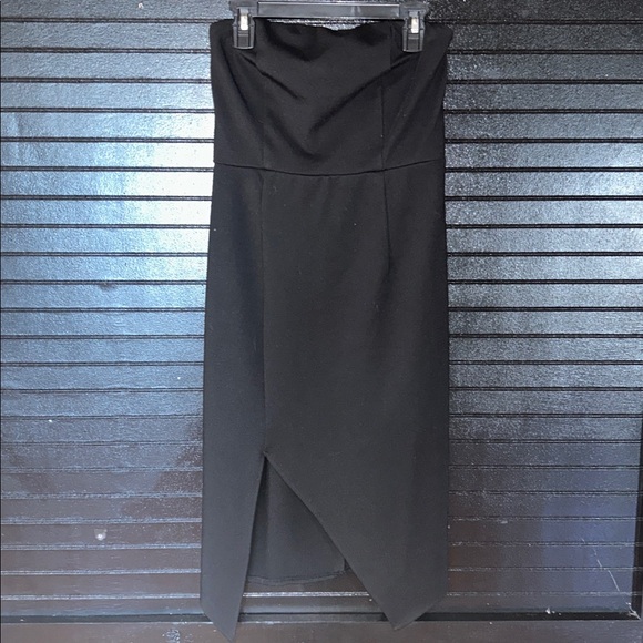 Lulu's | Finders Keepers Lucie Black Strapless Dress - Picture 10 of 14
